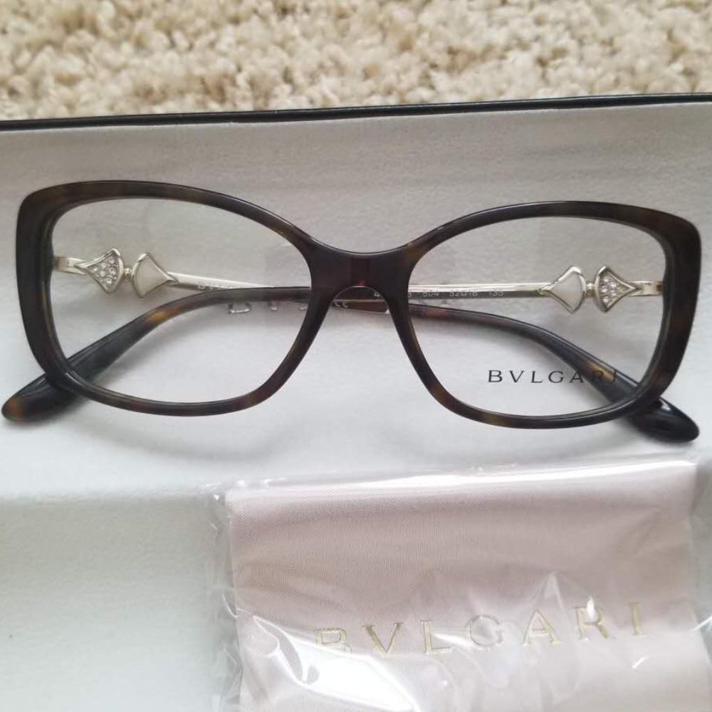 Authentic! Brand New Bulgari Glasses with Case